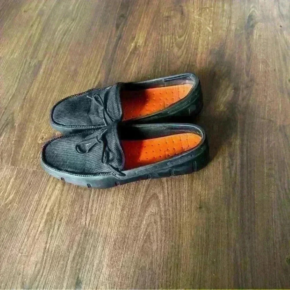 Swims Mens Braided Lace Lux Loafer Driver in black Size 10 - Picture 5 of 8